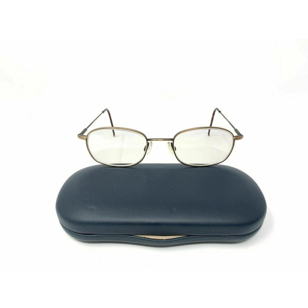 Marchon Superthin 47 Eyeglasses Frames Antique Br… - image 1